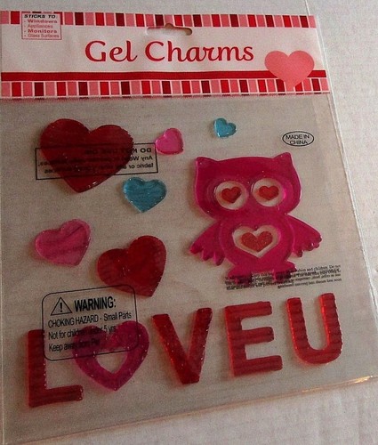 Valentine day window gel - valentine's,