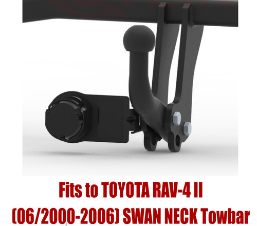 Swan neck tow bar for - bar,