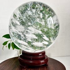 32.89LB White melted quartz ball globe Healing home décor