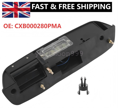 Black tailgate door handle - black,