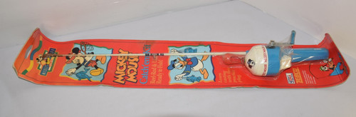 Vtg mickey mouse fishing - mickey, pole
