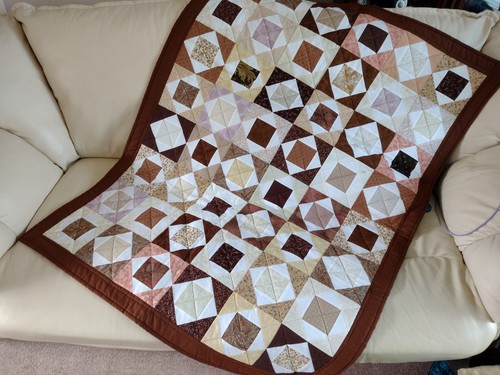 New handmade quilted throw - quilted,
