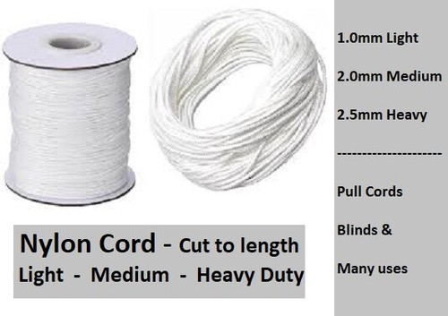 Roman blind cord 1mm 2mm - cord, or