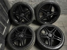 Genuine Mercedes AMG 18" Gloss Black Alloy Wheels + Tyres