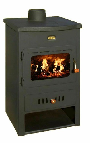 Wood burning stove cast - burning, iron