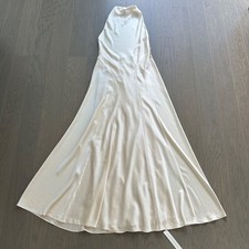 Reformation ROY Satin Wedding Dress Halter Gown - Fior Di Latte - with tags - 6