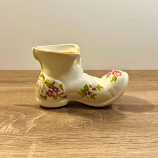 Vintage James Kent Old Foley Harmony Rose Shoe Posy Vase England
