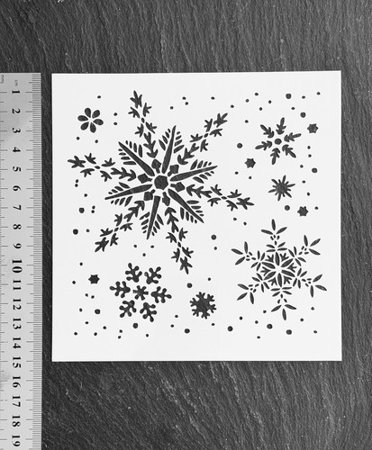 Christmas stencil snowflake - christmas,