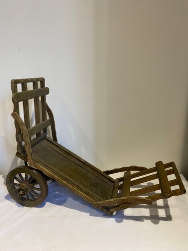 Vintage wooden hay wagon - vintage,