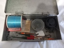 OLD TIN OF VINTAGE FISHING TACKLE - Floats & more