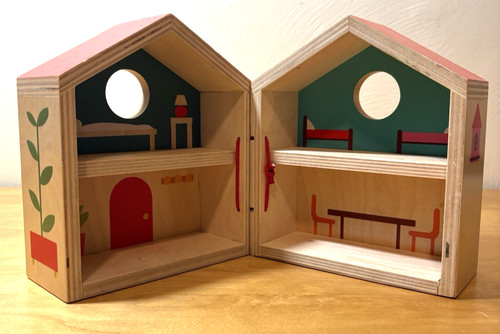 Djeco wooden mini house - wooden,