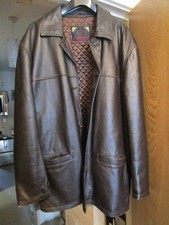SARDAR size XL Brown Leather Lightweight JACKET