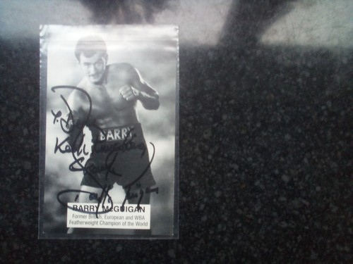 Barry mcguigan autographed - barry,