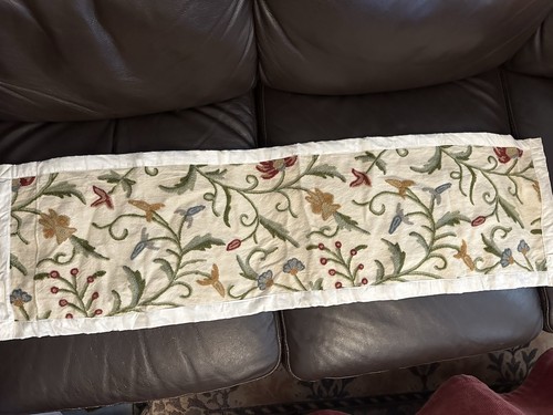 Vintage crewel embroidered - crewel,
