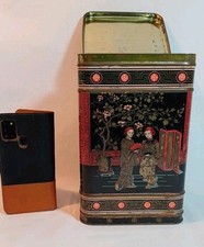 Vintage Tin. An Extra Large Vintage Oriental Tea Tin Box.