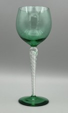 Vintage green wine glass