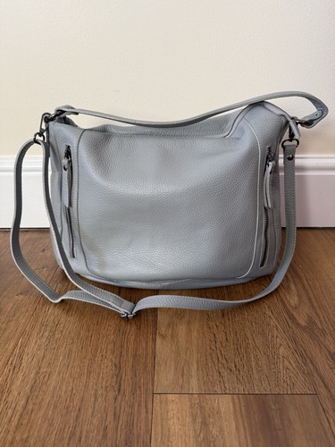 Italian leather shoulder bag - leather,