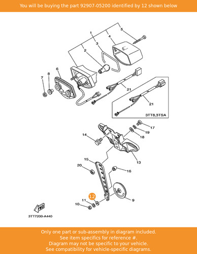 Yamaha washer 92907 05200 oem - washer,,