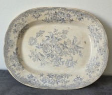 Antique 1870s Blue & White