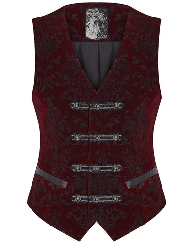 Punk rave mens vest waistcoat - mens,