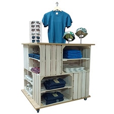 Crate Square Retail Island Gondola Shelving - Shop & Home (CRATE/21)