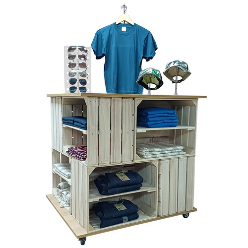 Crate square retail island - square,