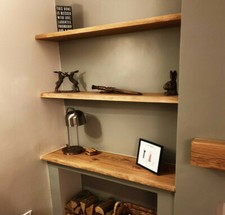 SOLID OAK SHELVES - ALL SIZES