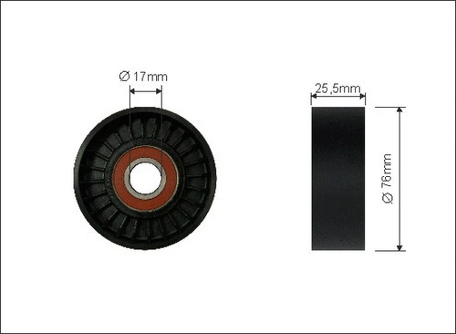 Ribbed belt tensioner pulley - tensioner,