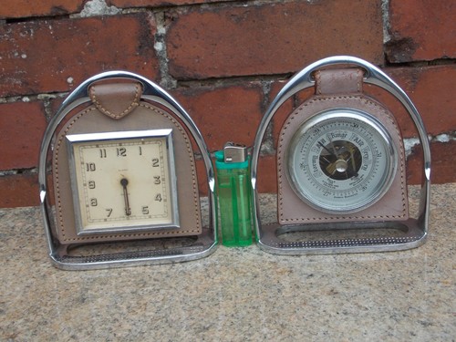 Vintage stirrup desk clock - stirrup,