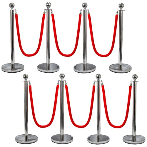 Silver queue barrier - silver,