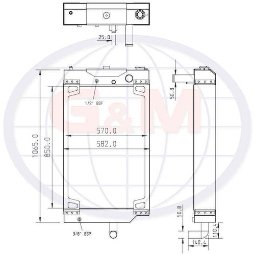 Radiator for caterpillar - for,