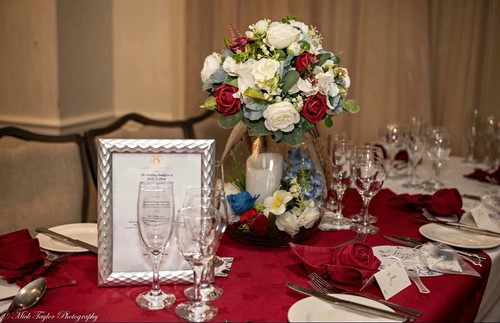 Wedding table centrepiece - table,