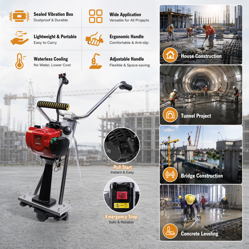 Surface finishing screed - surface,