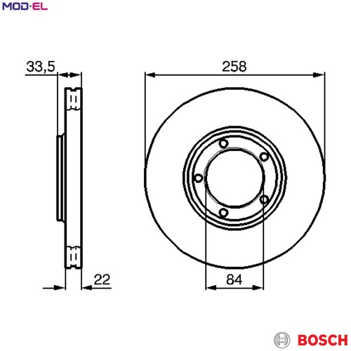 Brake disc 986 478 - 2x, 0