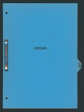 Honda CB750K DOHC (79-on) Factory Issue PDI Set-Up Manual CB 750 K KZ RC01 FV52