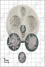 Silicone mould Flower Cameos |