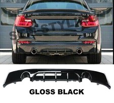 BMW REAR DIFFUSER F22 F23 2 SERIES M SPORT PERFORMANCE DUAL GLOSS BLACK