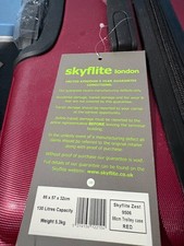 skyflite suitcase red 130