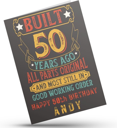 Personalised 50th birthday - 50th,