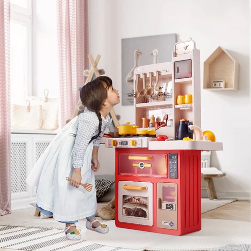 Kids play kitchen pretend - play,