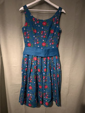 Lindy Bop Lana Blue Floral Fit