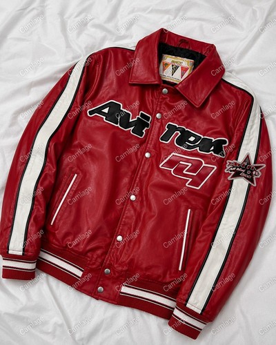 Avirex men red - men's, leather