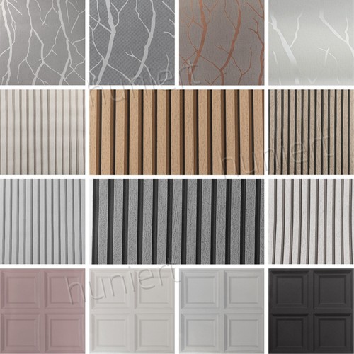 Wooden slat panelling wall - 3d,