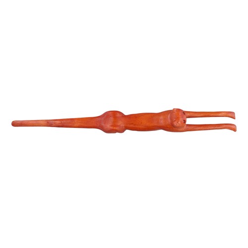 Shaped back scratcher wooden - ,