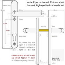 White upvc door handles - door,
