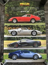 Mecum Car Auction poster. 2016 Monterey Ferrari 275, GT40, LaFerrari, Veyron