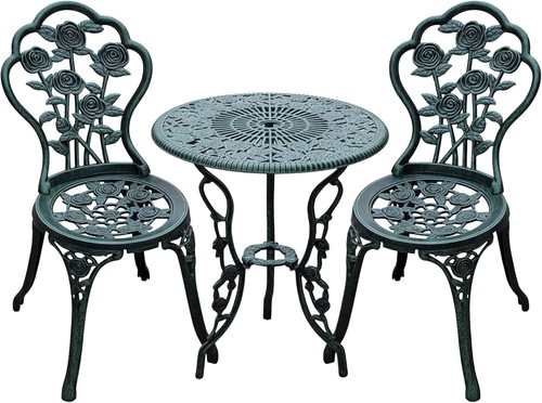 Antique green metal - metal, set