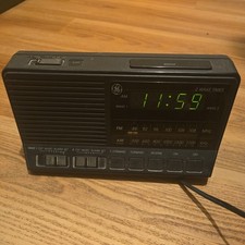 Vintage GE 7-4648B AM/FM Digital Alarm Clock Radio TESTED FREE SHIPPING