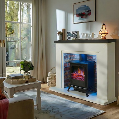 Electric fireplace suite - fireplace,