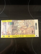 Oasis UNUSED Ticket Stub -